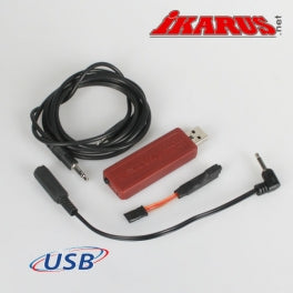 Ikarus USB-Interface set for  6-Pin square (Futaba)