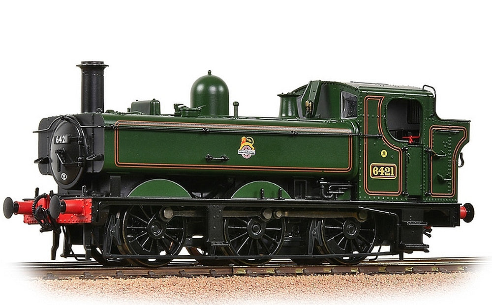 Bachmann 31-639 GWR 64XX Pannier Tank 6421 BR Lined Green (Early Emblem)