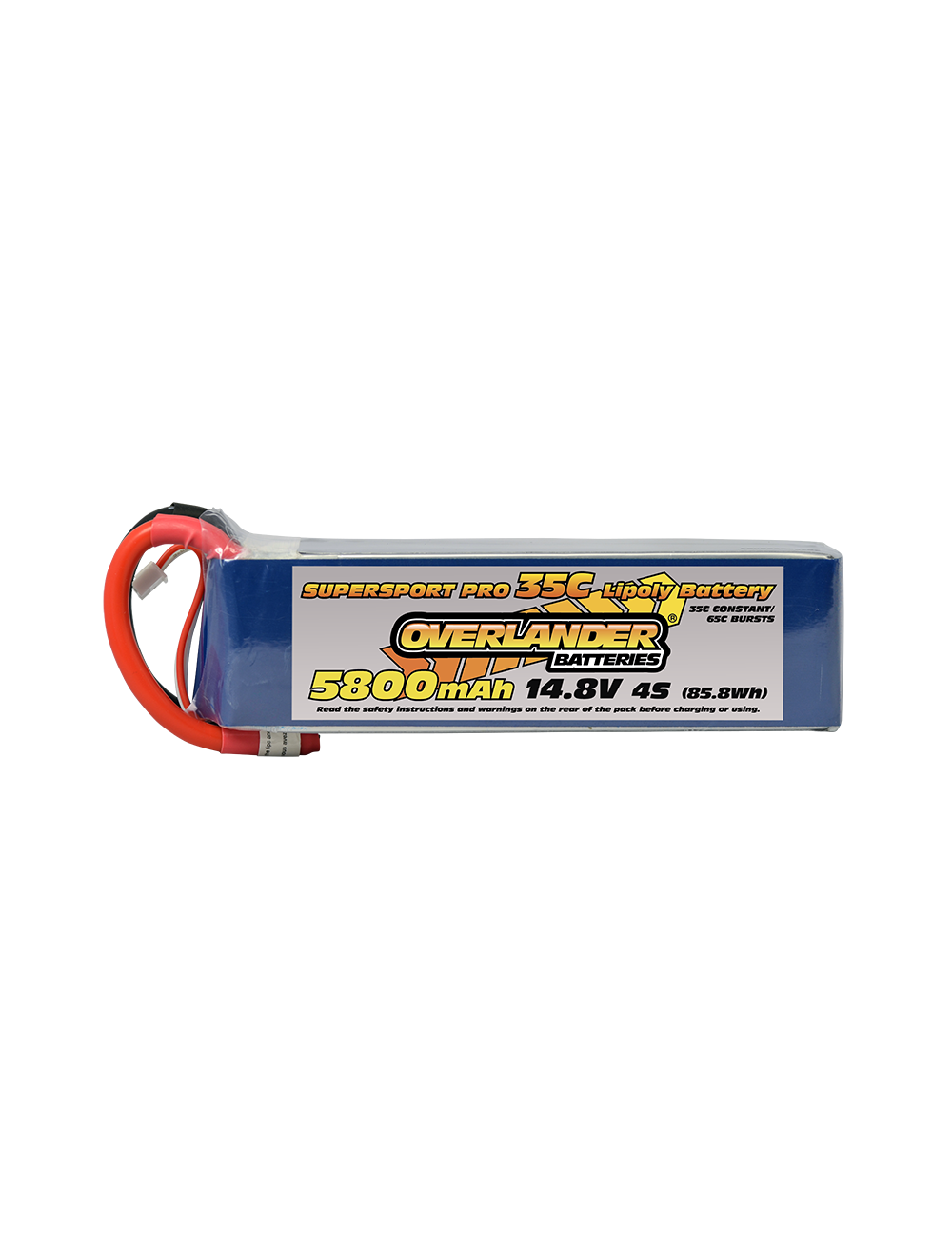 5800mAh 14.8V 4S 35C Supersport Pro LiPo Battery