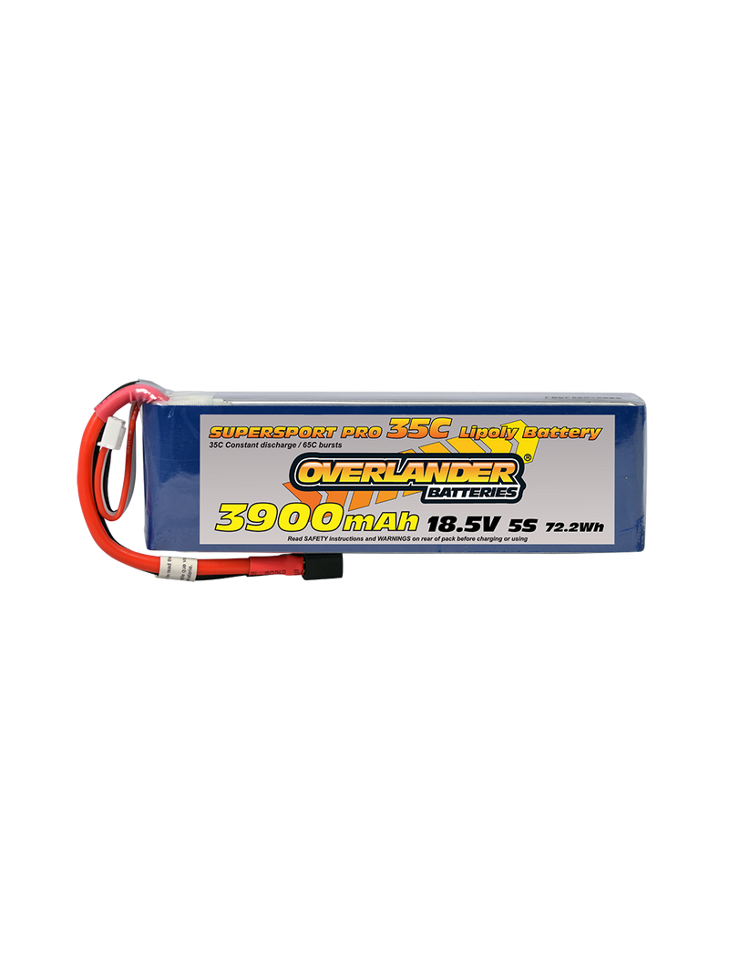 Overlander 3900mAh 18.5V 5S 35C Supersport Pro LiPo Battery SKU3191