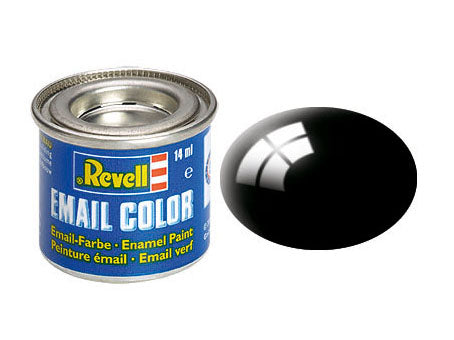 Revell Enamel No.7 Tinlet 14ml black gloss