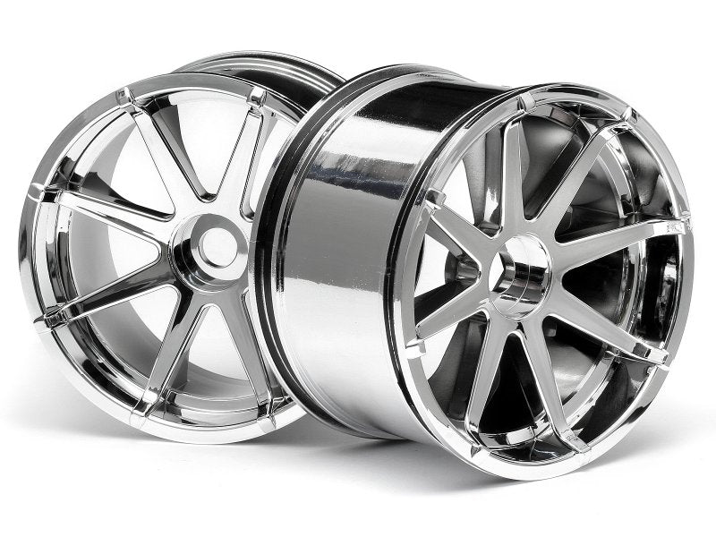 BLAST WHEEL CHROME (115x70mm 7inch/2pcs) 3257 (HPI 5)