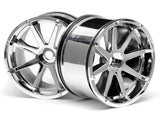 BLAST WHEEL CHROME (115x70mm 7inch/2pcs) 3257 (HPI 5)