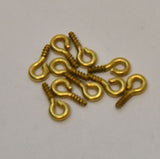 Mantua 33020 Brass Eye Screws 3.5x8mm (10)