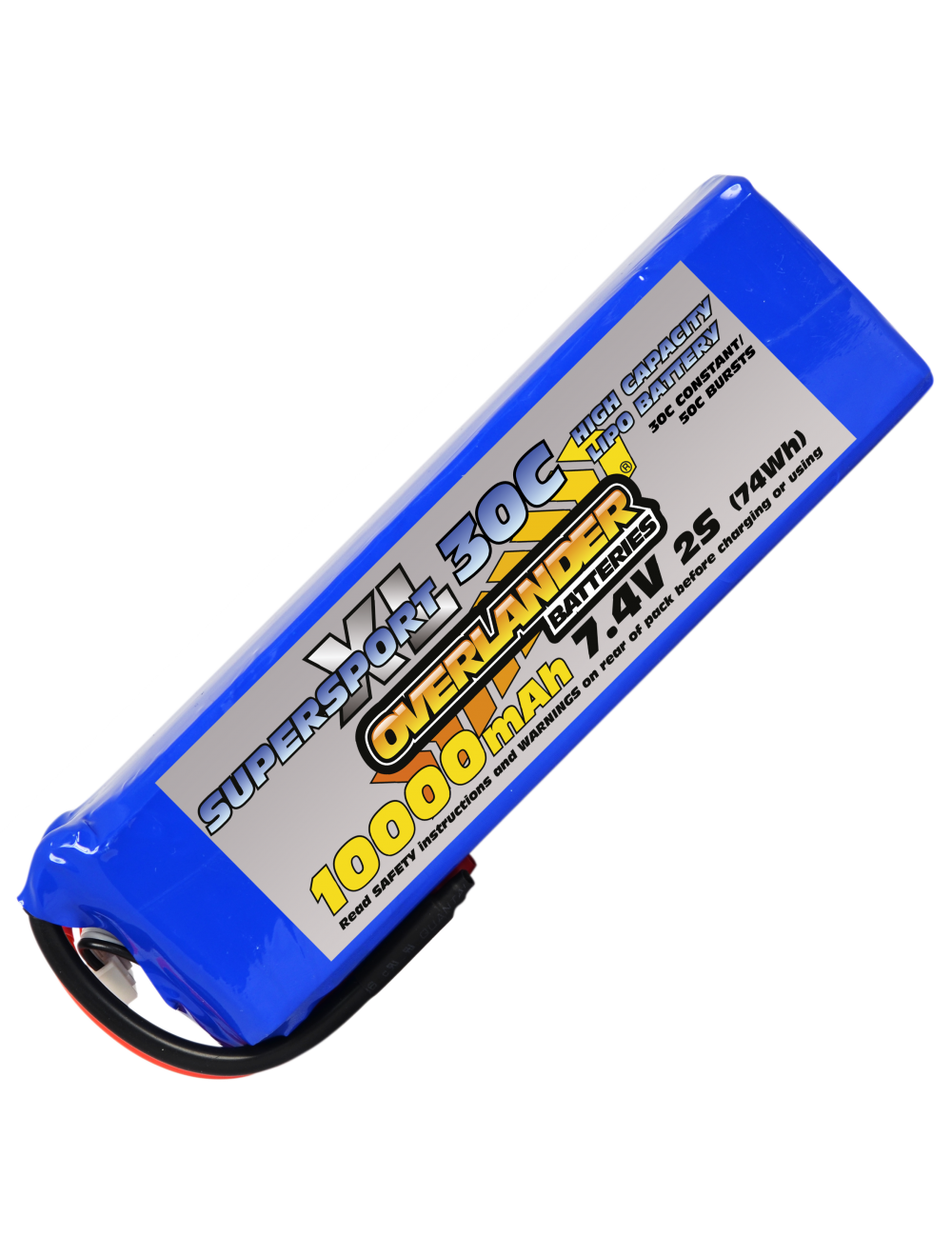 10000mAh 7.4V 2S 30C SupersportXL LiPo Battery