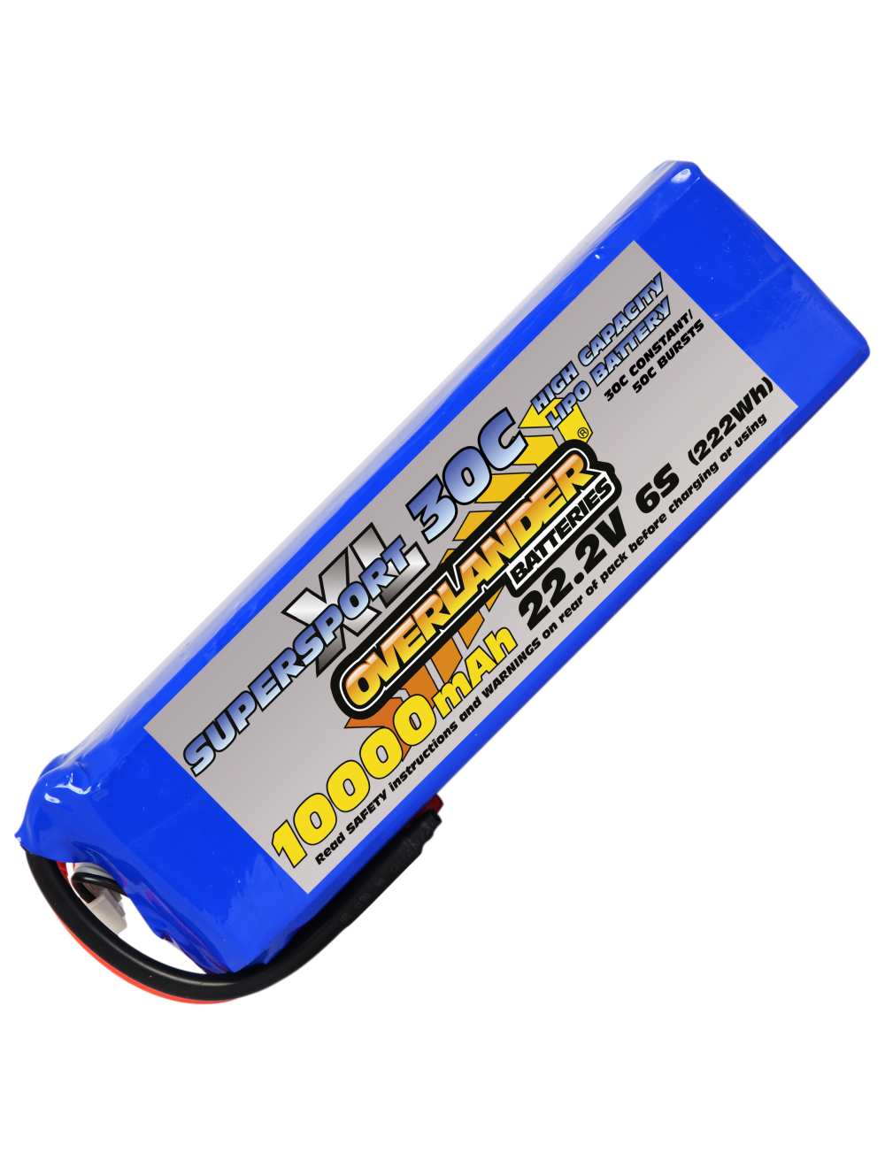 Overlander 10000mAh 22.2V 6S 30C Supersport XL LiPo Battery