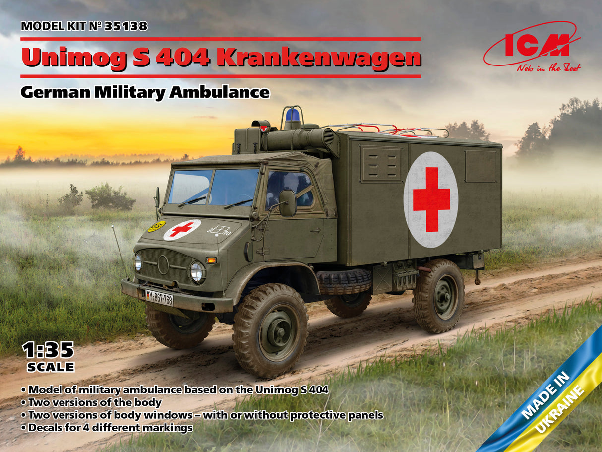 ICM 1/35 Unimog S 404 Krankenwagen 35138