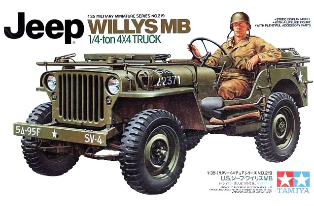 Tamiya 1/35 Jeep Willys Mb 1/4 Ton Truck 35219