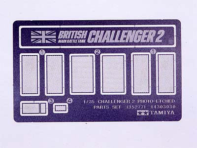 Tamiya 1/35 Scale Challenger 2 Photo-Etched Parts Set 35277