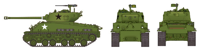 Tamiya 1/35 U.S. Medium Tank M4A3E8 Sherman Easy Eight European Theater 35346
