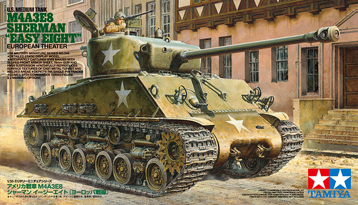 Tamiya 1/35 U.S. Medium Tank M4A3E8 Sherman Easy Eight European Theater 35346