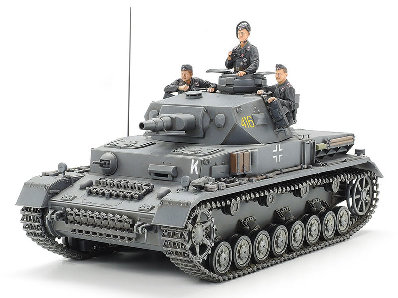 Tamiya 25208 Panzerkampfwagen IV Ausf. F & Motorcycle 1/35 Scale Model Kit