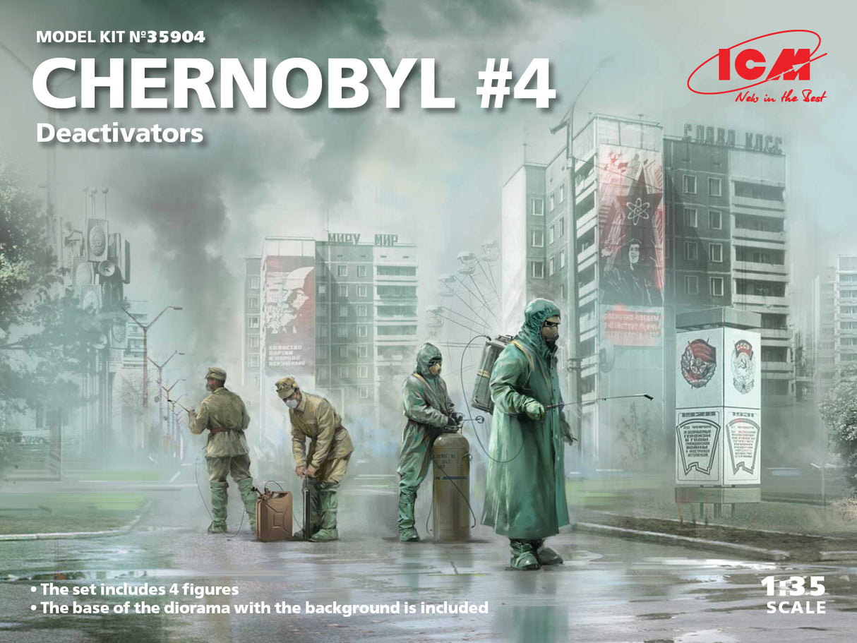 ICM 1/35 Chernobyl 4 Deactivators 35904