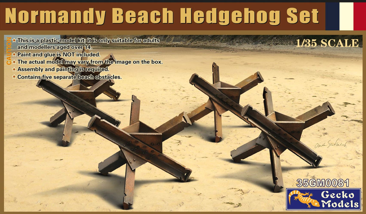 GECKO 1/35 NORMANDY BEACH HEDGEHOG Set