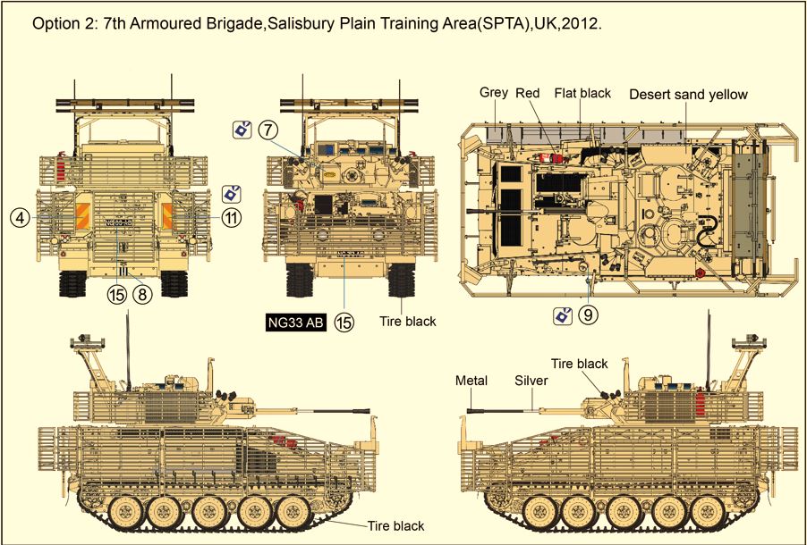 GECKO MODELS 1/35 British FV107 CVR(T) Scimitar Mk. 2 (TES) 35GM0051