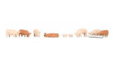 Bachmann Scenecraft 36-082 Pigs - 00 Gauge