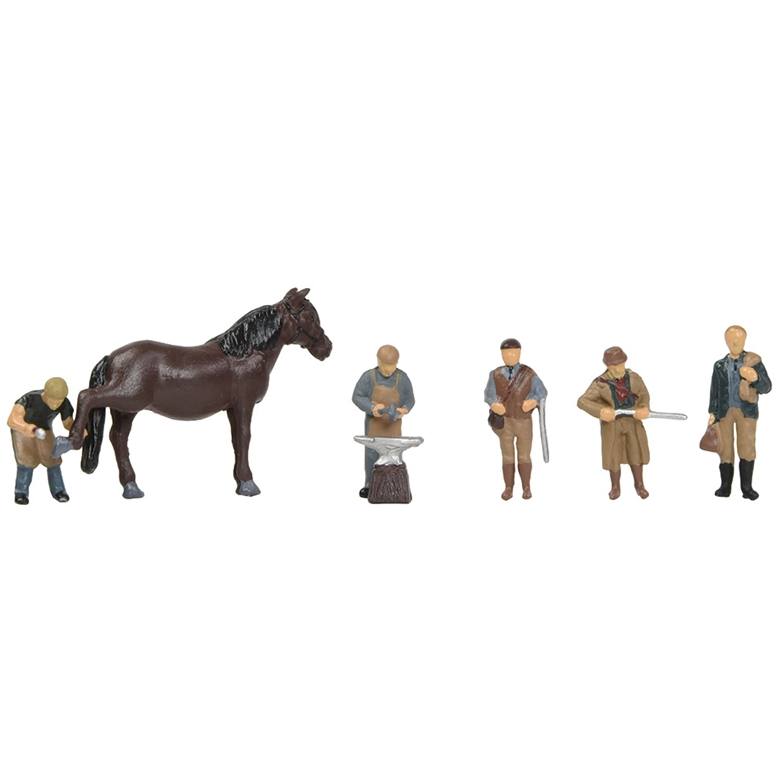 Bachmann 36-415 Rural Tradesmen Figures - 00 Gauge