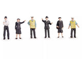 Scenecraft 36-041 Police  Security Staff OO Scale Figures