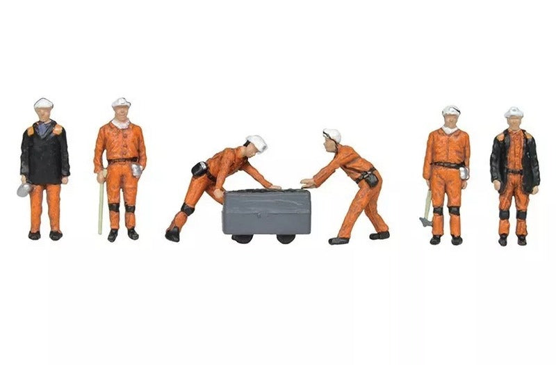 Scenecraft 36-400 1960 70s Coal Miners - 00 Gauge