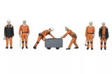 Scenecraft 36-400 1960 70s Coal Miners - 00 Gauge