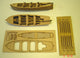 Wood & Plastic Life Boat - 115mm