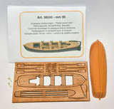 Wood & Plastic Life Boat - 115mm