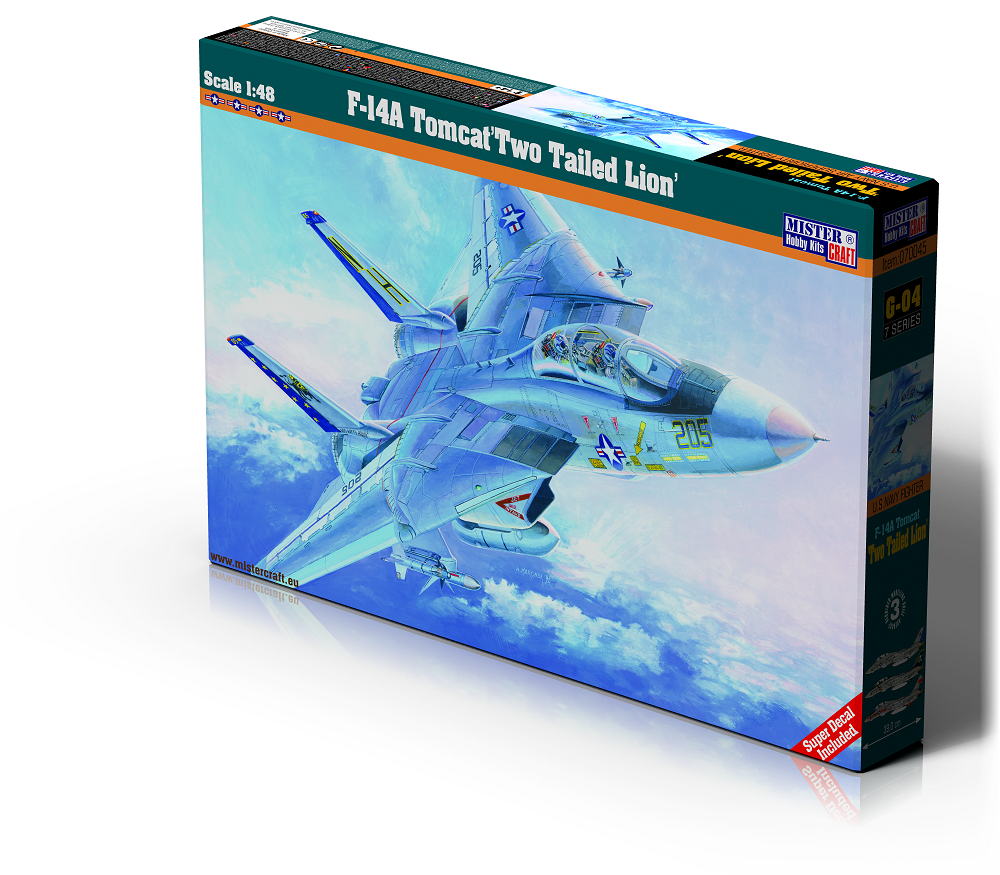 MisterCraft 1:48 G04 F-14A Tomcat Two Tailed Lion