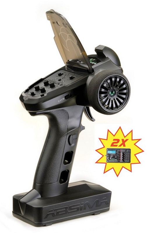 Absima CR4S.V2  4 Channel 2.4GHz Radio Control System with 2 Receivers.