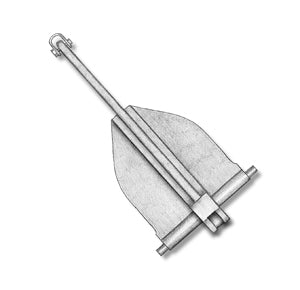 Metal Danforth Anchor 60mm