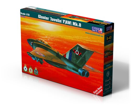 MisterCraft 1/72 D43 Gloster Javelin F(AW) Mk.8 Kit MCD43