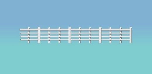 Ratio 424 Wood Lineside Fencing - White - 00 Gauge