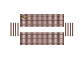 Ratio 437 Wooden Fencing Modern Style - Brown - 00 Gauge