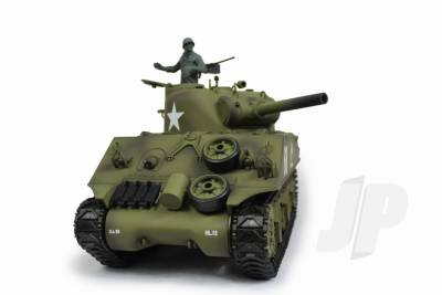 Heng Long 1/16 US M4A3 Sherman (2.4GHz+Shooter+Smoke+Sound) with Infrared Battle System HLG3898-1B