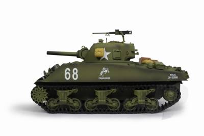 Heng Long 1/16 US M4A3 Sherman (2.4GHz+Shooter+Smoke+Sound) with Infrared Battle System HLG3898-1B