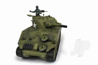 Heng Long 1/16 US M4A3 Sherman (2.4GHz+Shooter+Smoke+Sound) with Infrared Battle System HLG3898-1B