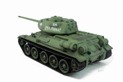 1:16 Russian T-34/85 1944 Tank (2.4GHz+Shooter+Smoke+Sound + Infrered  Battle System)