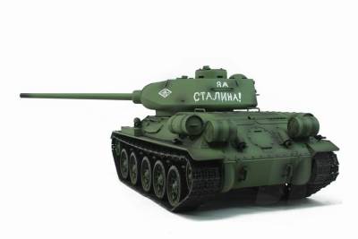 1:16 Russian T-34/85 1944 Tank (2.4GHz+Shooter+Smoke+Sound + Infrered Battle System)