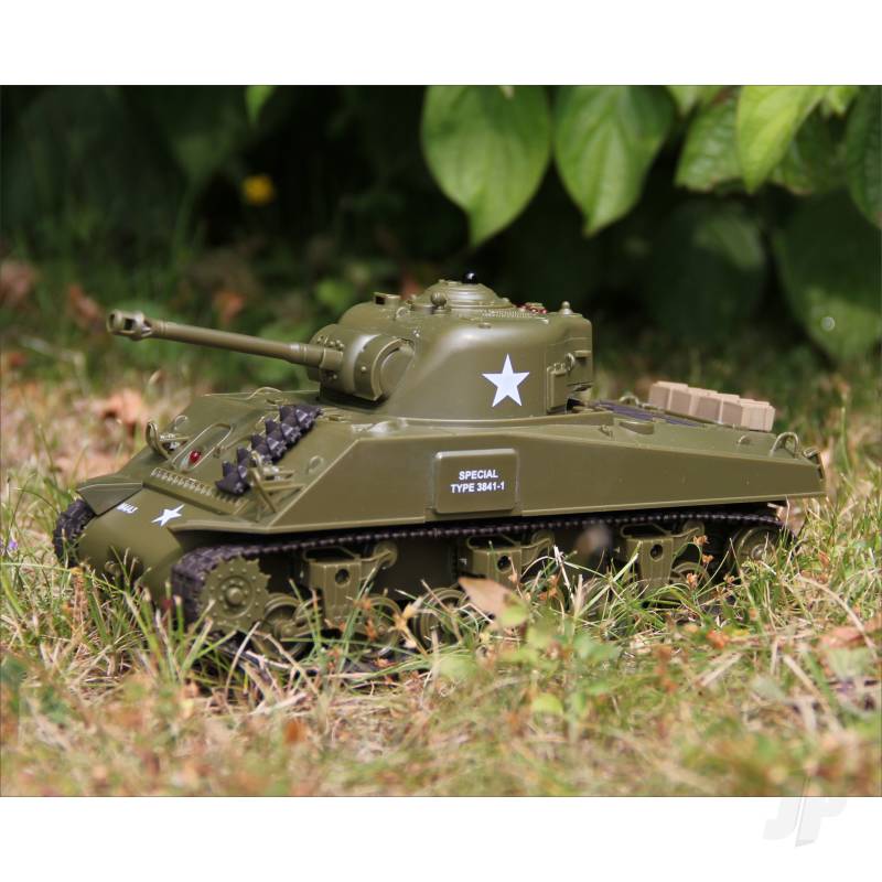 1:30 U.S. M4A3 Sherman Ready to Run on 2.4ghz RC Tank by Henglong