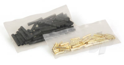 2mm Gold Connector Bulk (50 Female + Shrink)