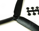 Scale Propeller 10 x 6 3-Blade Black Opposite Rotation