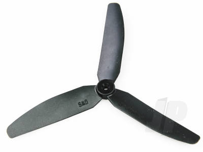 Scale Propeller 5 x 3 3-Blade Black Opposite Rotation