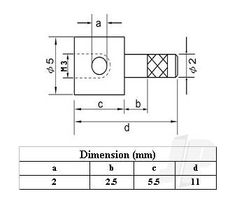 GWS Micro Push Rod Connector (2.0mm) GWPHD002