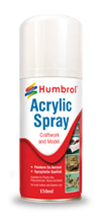Humbrol Acrylic Hobby Sprays 150ml - White Gloss 22