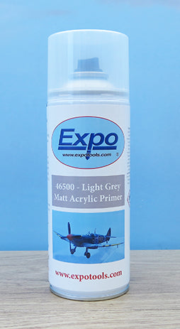 Expo Matt Light Grey Acrylic Primer - 400ml Spray