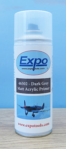 Expo Matt Dark Grey Acrylic Primer - 400ml Spray