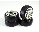 Wheel Set Onroad slick Chrome1: 10 (4)