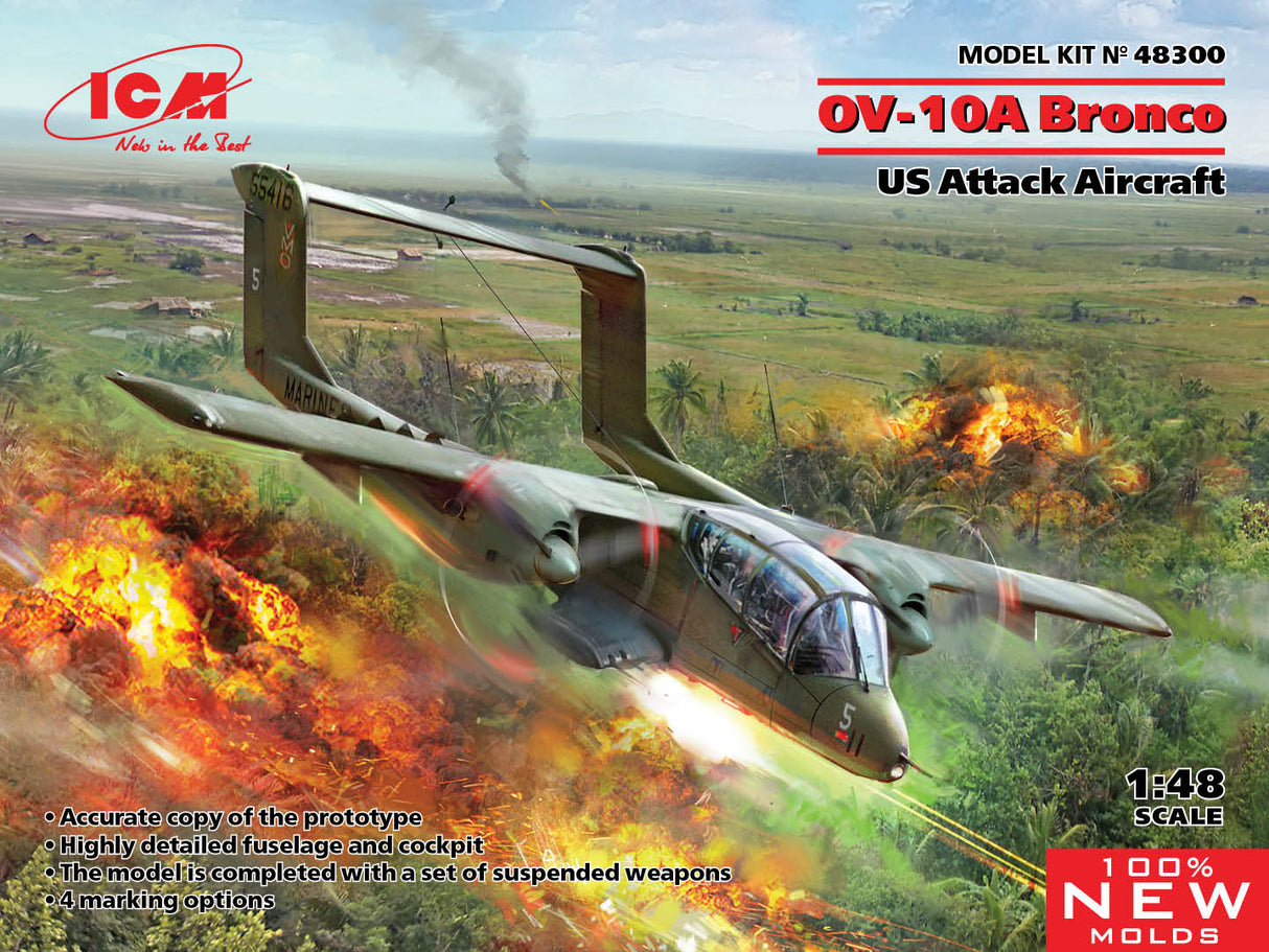 ICM 1/48 OV-10А Bronco US Attack Aircraft 48300