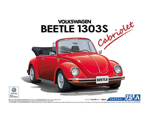 Aoshima 1/24 VOLKSWAGEN 15ADK Beetle 1303S Cabriolet 1975