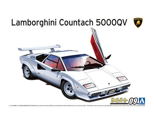 Aoshima 1/24 1985 LAMBORGHINI Countach 5000QV 059456