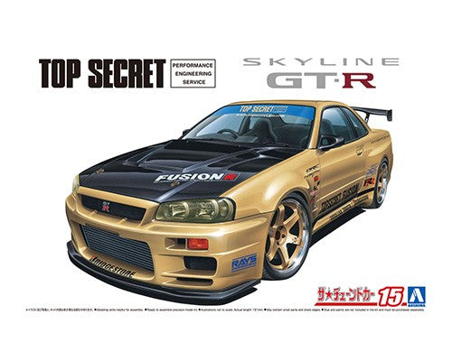 Aoshima 1/24 TOPSECRET BNR34 SKYLINE GT-R 2002 (NISSAN) 059845